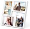4x6 Picture Frames Collage, Collage Frame Wall Decor Display Four 4x6 Family Photos, Glass Front, Wall Hanging or Tabletop, White